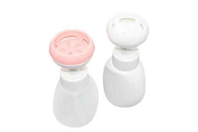 China 300ml Petal Flower Type Childrens Soft Touch Plastic Bottle For Liquid Soap Hand Sanitizer for sale