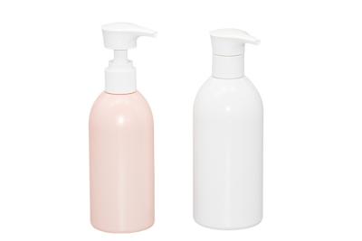 China 2.8cc Lotion Pump Bottle 240ml 300ml PET Round Shoulders Cosmetic Bottles for sale