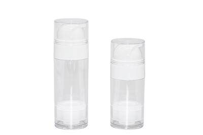 China UKA69 All Plastic Airless Bottle Clear PET Plastic Pump Bottles 50ml 80ml For Hair Care for sale