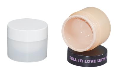 China Double-Wall Beauty Jars 50g Cream Containers Recyclable PCR Contents Detachable for sale