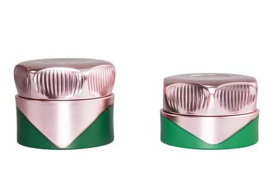 China Innovative packaging cream bottle, one click open design cosmetic jar PETG 30g  50g for sale