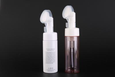 China Cosmetic Empty Foaming Hand Soap Bottles With Cleansing Pad Bubble Brush 100ML 150ML 170ML 200ML for sale