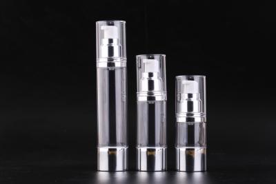 China UKMS03 15-30-50ml Pump High Low Round Cosmetic High quality Airless AS Cosmetic bottle, Spray airless bottle for sale
