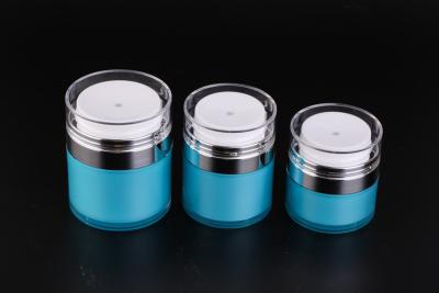 China UKPACK Double Wall Airless Cosmetic Cream Jars Luxury For Make Up for sale
