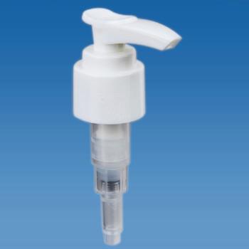 China White Plastic Shampoo Bottle Lotion Pump Replacement With RIbbed Neck UKCM-02A-B1 for sale