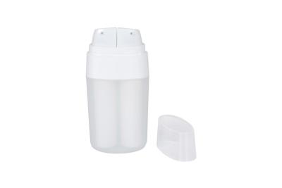 China BPA-free 15ml 30ml PP Customized Color Airless Bottle with Two Tubes Skin Care Cosmetic Packaging UKA05 for sale