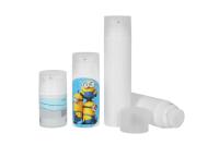 China Plastic Lotion Travel Moisturizer Skincare Airless Dispenser Bottles for sale
