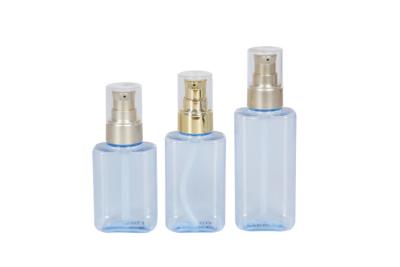 China Light Blue Hand Saop Packaging 150ml Makeup Pump Bottle Od 52mm for sale