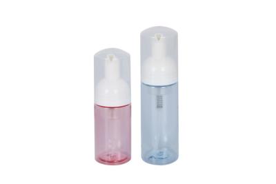 China 100ml 150ml Travel Size Transparent PET Foamer Pump Bottle For Facial Cleanser for sale