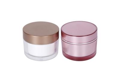 China PMMA 80g BPA Free Cosmetic Cream Jars Container for sale