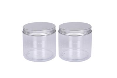 China Big Capacity 500g Face Cream Jars Pet Transparent Color 89mm Height for sale