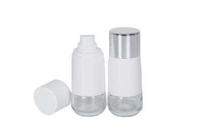 China Special Shape 50ml Cosmetic Pump Bottle / Airless Foundation Bottle for sale