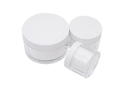 China Refillable Plastic Cream Jar With Aluminum Foil Sealing Clear 50ml 100ml 200ml for sale