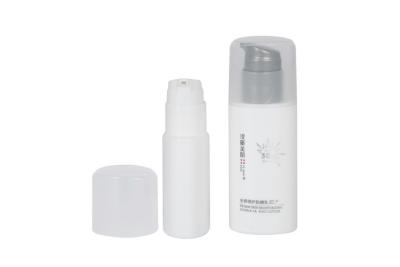 China Sunscreen packaging PP Airless bottle 30ml  50ml  Oval design airess pump bottle for sale