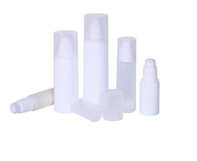 China Matte Frost PP Airless Pump Bottle 15ml  30ml 60ml 80ml 100ml Cosmetic airless Dispenser pump bottle for sale