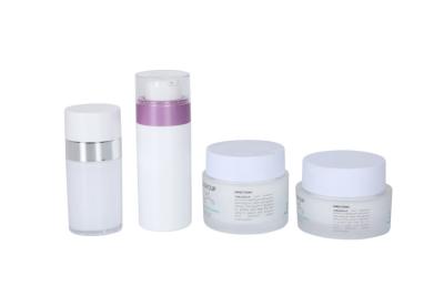 China Acrylic Round Skincare Set Lotion Bottle 50g Cream Jar Packaging for sale