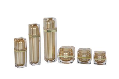 China 120ml Serum Acrylic Cosmetic Pump Bottle 50g Eye Cream Jar for sale