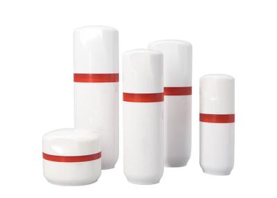 China 80ml Oval Lotion Cosmetic Pump Bottle Set With 25 / 45g PETG Jar à venda