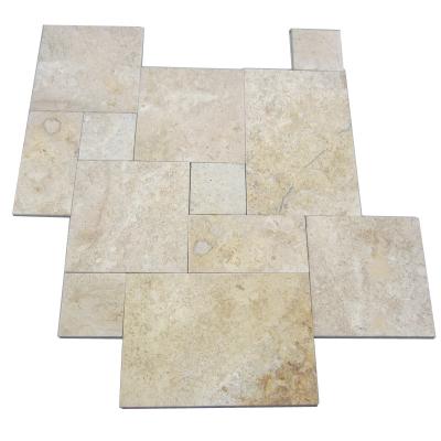 China Honed Travertine Natural Slate Wall Tile , Rough Natural Stone Bathroom Tiles 12 X 6 for sale