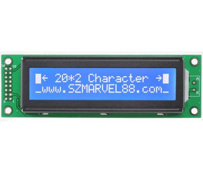 China M2002A--B5,20x2 Character Dot-matrix LCM, 2002 LCM,STN Blue, transmissive/negative, SPLC78 for sale