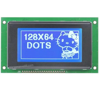 China M12864A3-B5, 12864 Graphics LCD Module, 8 x 64 dot-matrix Display, STN Blue, transmissive/ for sale