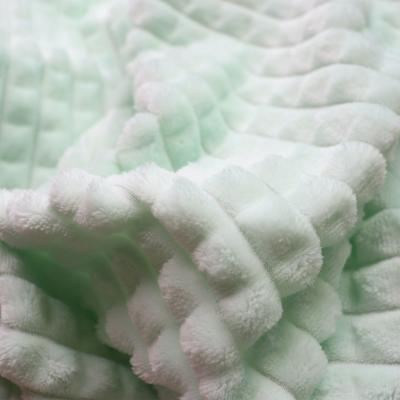 China 320gsm Soft Plush Coral Fleece Blanket Warm Minky Throw Blankets for sale