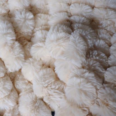 China Christmas Faux Fur Bed Throw Luxury Faux Fur Blanket Faux Fur Minky Throw Blankets for sale