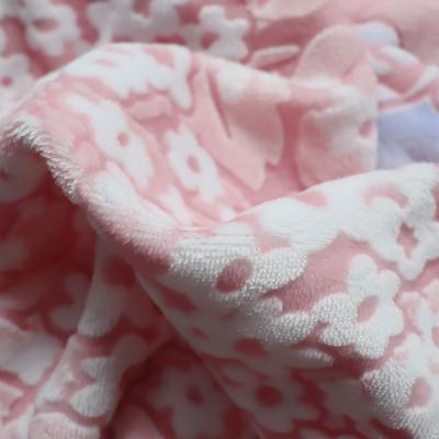 China Polyester Coral Fleece Blanket Double Sided Faux Fur Bed Throw Ghost Blanket for sale