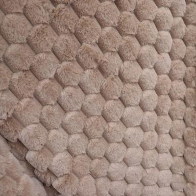 China Coral Fleece Luxury False Fur Throws Large False Fur Blanket Double Sided For Winter à venda