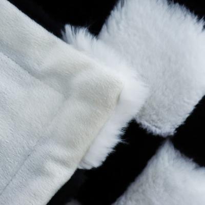 Китай 320гм Шахматная доска Шаблон Фальшивое меховое одеяло продается