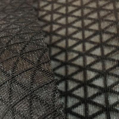 China 280GSM halfdoorzichtig polyester mesh stof overgrote valse bont gooi Te koop