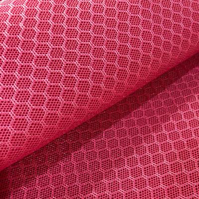 China 3mm Knitted Airmesh 250GSM Polyester Sports Mesh Fabric Tearproof For Luggage for sale