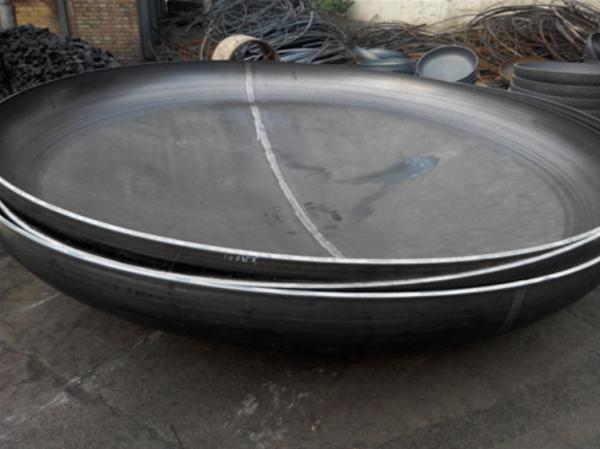 Quality 400mm Mild Steel Dished End Cold Pressing Flat Dish Head Hot Forming for sale