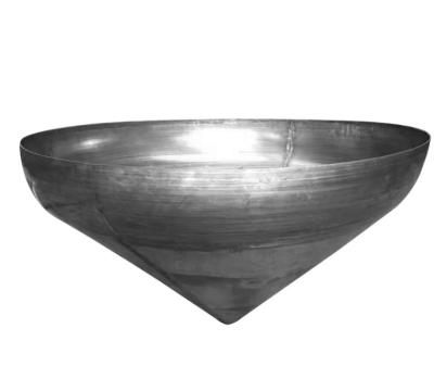 China OEM Conical Standard Dished Head Conical Cap Flat Bottom Carbon Steel for sale