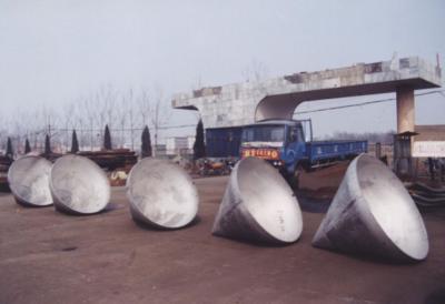China Caldeira cabeça cônica de recipiente de aço carbono Tubos Cap Grande diâmetro à venda