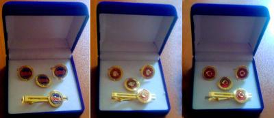 China cufflinks, necktie clips, pins, cuff sets,Fashion Custom Metal army Cufflink, Copper/brass for sale