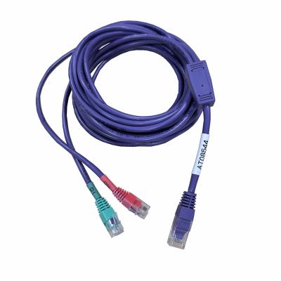 China Crystal Head Network Patch Cable 3000mm One General Two Branching Wire Harness 081 for sale