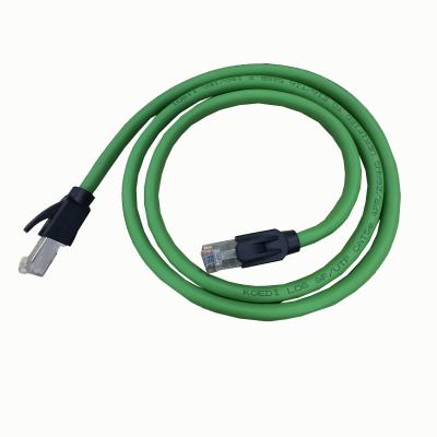 China Cat5e Network Connection Cable 26AWG 1000mm 8P/8C G/F*2 With Connector 086 for sale