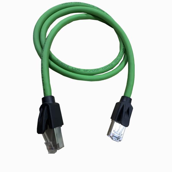 Quality Cat5e Network Connection Cable 26AWG 1000mm 8P/8C G/F*2 With Connector 086 for sale