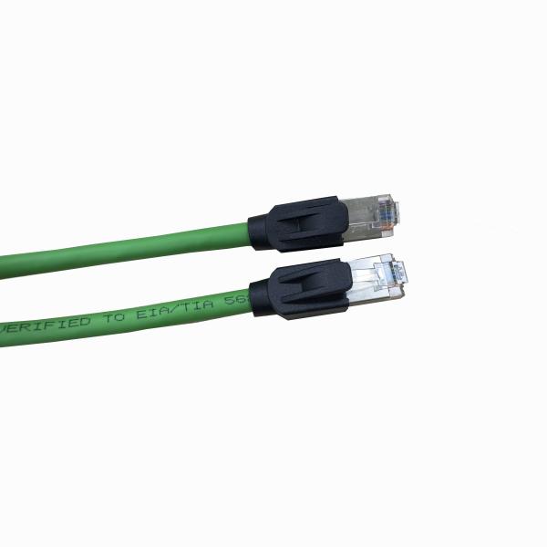 Quality Cat5e Network Connection Cable 26AWG 1000mm 8P/8C G/F*2 With Connector 086 for sale