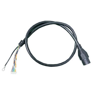China 1.25-8 Pin Power Cable Assembly Rj45 Black Waterproof Power Wire Harness 034 for sale