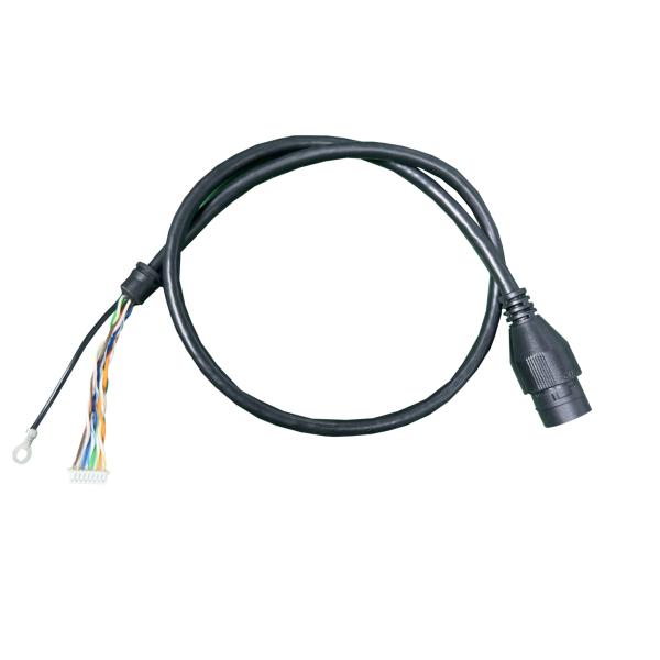 Quality 1.25-8 Pin Power Cable Assembly Rj45 Black Waterproof Power Wire Harness 034 for sale