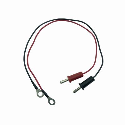China Banana Head Probe Cable Harness Assembly Preto Vermelho Thermocouple Wire 300mm 055 à venda