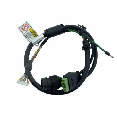 China OEM ODM IP Camera Coaxial Cable Harness Assembly Rj45f 3.5-4 Pin Terminal Block 037 for sale