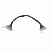 Quality 140mm LED Display LVDS Cable Assembly 2R20P*2 Power Connection Cable Custom 069 for sale