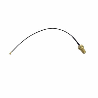China Black SMA Master Male PIN RF Cable Assembly I-PEX/20278-112R-18 Wire Harness 147 for sale