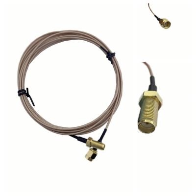 China Push Interface RF Cable Assembly Gold / Nickel Plated For Industrial Control Systems for sale