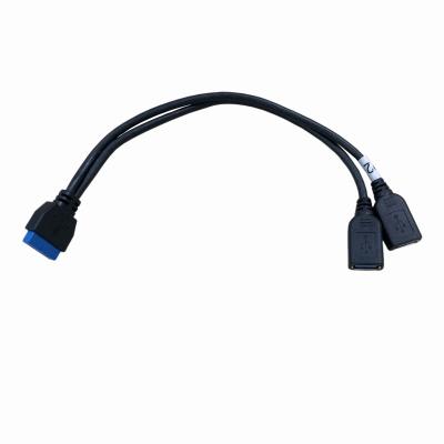 China IDC3.0 Computer Mainboard Expansion Cable Complete Wiring Harness Two Female Type 099 for sale