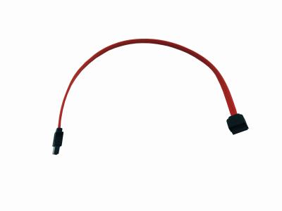 China 109 SATA Cable 7P/1.27-90° 7P/1.27 250mm Solid State Disk Serial Cable 90° Degree Elbow Both Ends Of Connector With Lock for sale