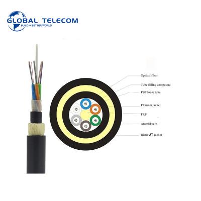 China cable de fribra óptica del solo modo de la base de la base 96 de la base 12core 24core 48 del cable de fribra óptica 8 de los adss en venta